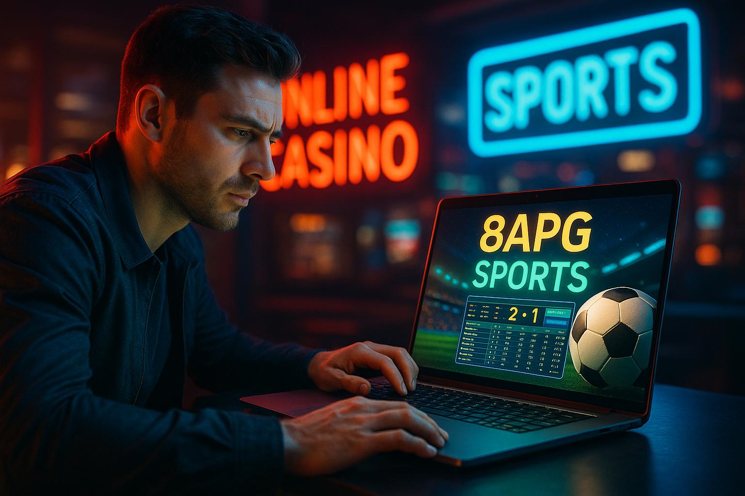 Aposte em apostas esportivas no cassino online 8APG